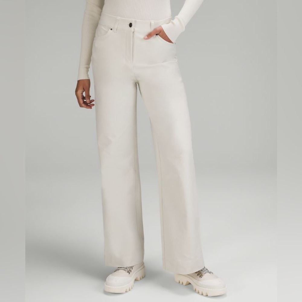 Lululemon- City Sleek High-Rise Wide-Leg Pant  - Light Utilitech
size 10